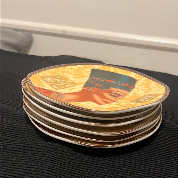 Egyptian Themed Desert Plates - Picture 2 of 3